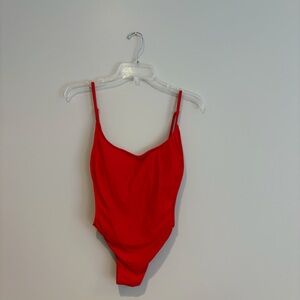 Sunny Co The Pamela Vibrant Red Swimsuit Size L